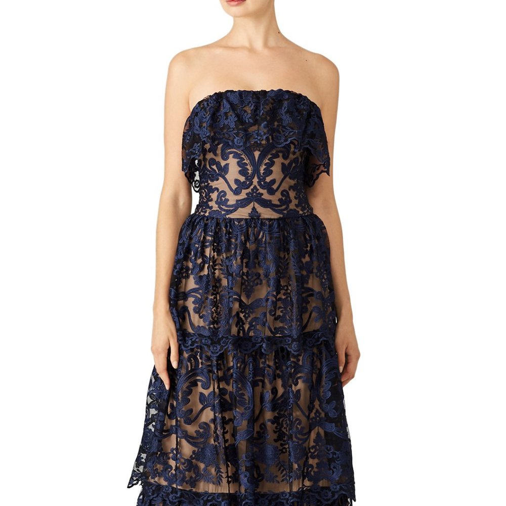 ML Monique Lhuillier Midnight Lace